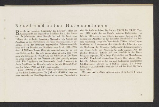 Basel und seine Hafenanlagen