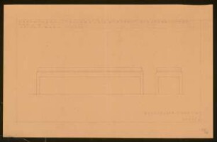 Werkbund-Ausstellung, Stuttgart-Weißenhof Einfamilienhaus Typ C 7: Diele, Bank 1:10 von Variante 1