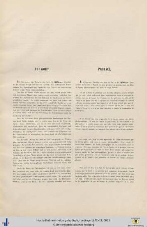Vorwort / Préface.