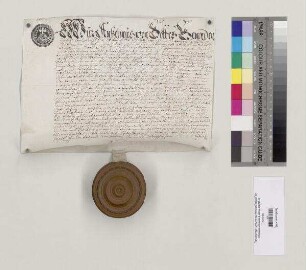 Anselm [Godin de Tampezo], Abt von St. Emmeram, verleiht dem Matthias Schiller aus Schwabelweis einen Erbrechtshof, genannt der Pfarrhof, mit Stadel, Stall und Garten in Schwabelweis zu Erbrecht. S=A