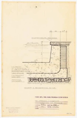 Technische Universität Berlin Elektrotechnische Institute, 2. Bauabschnitt: Wasserbecken 1:5, 1:100