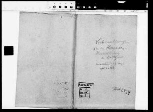 Verhandlungen über die Eheschließung des Landgrafen Georg I. mit Eleonore v. Württemberg in Stuttgart