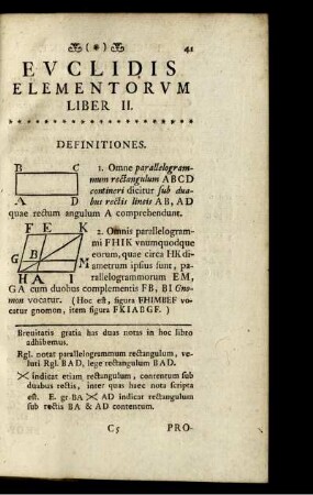Elementorum Euclidis Liber II.