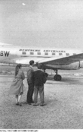 Dresden. Lufthansa Flugverkehr, 1957