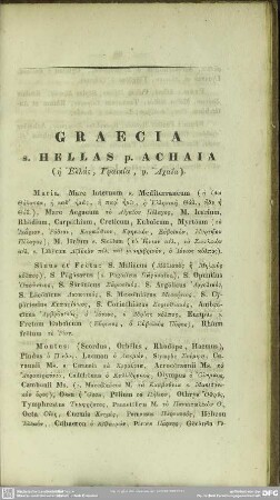 GRAECIA s. HELLAS p. ACHAIA