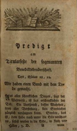 Blasius Hiller, Weltpriesters, Gelegenheitsreden bey zerschiedenen Feyerlichkeiten, Dritter Band