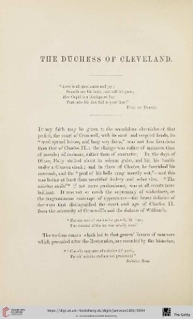 The Duchess of Cleveland