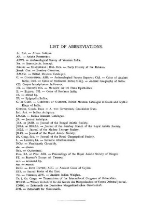 List Of Abbreviations.