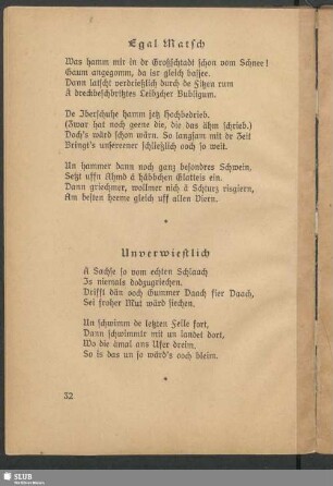Egal Matsch