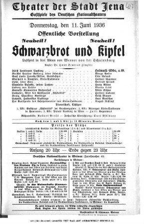 Schwarzbrot und Kipfel