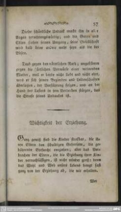 Wichtigkeit der Erziehung