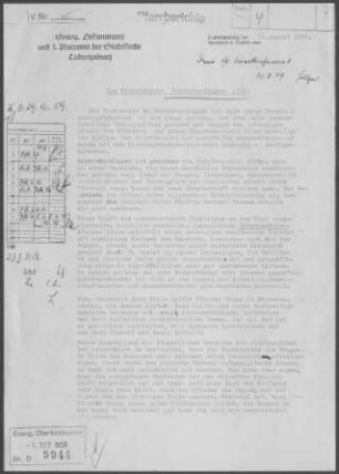 Schwieberdingen: Pfarrbericht 1958