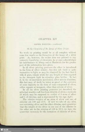 Chapter XIV Silver Printing - continued