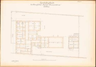 Hauptsteueramt, Cottbus: Grundriss 1:100