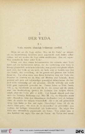 I. Der Veda