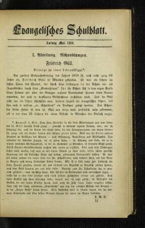 Friedrich Güll : Beiträge zu einer Lebensskizze