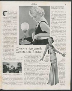 Cómo se hizo estrella Constancia Bennet