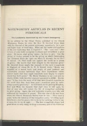 Noteworthy articles in recent periodicals