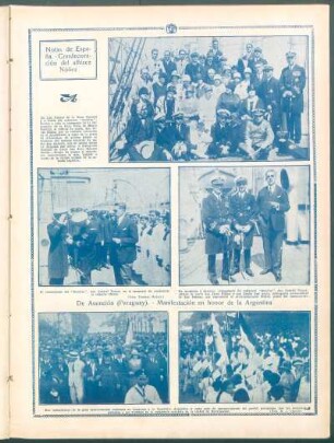 De Asunción (Paraguay).- Manifestación en honor de la Argentina