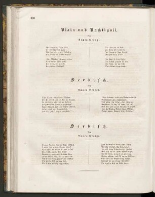 Viola und Nachtigall. Von Amara George. Serbisch. Von Amara George. Serbisch. Von Amara George.