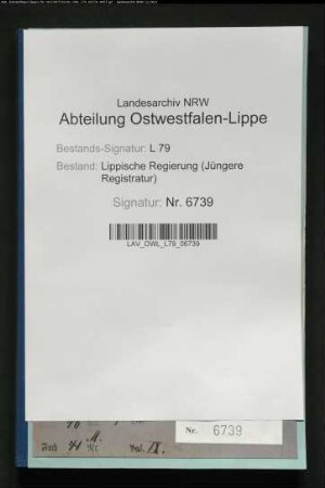 Stellung von Pferden zum Kriegsdienst, Band 9