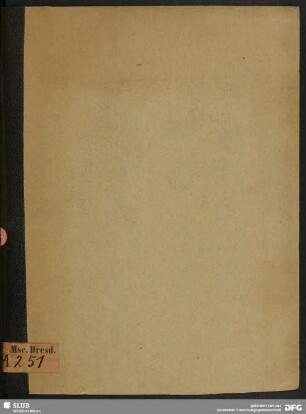 Declarationes theologicae - Mscr.Dresd.A.251