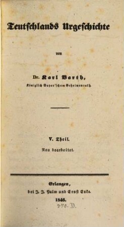 Teutschlands Urgeschichte, 5.