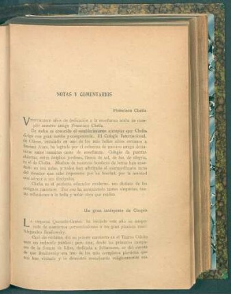 Notas y comentarios
