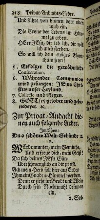Privat-Andachts-Lieder