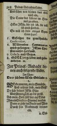 Privat-Andachts-Lieder