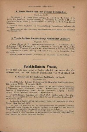 Buchhändlerische Vereine