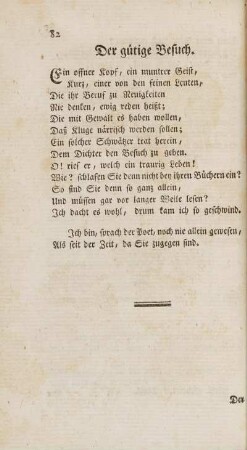 Der gütige Besuch
