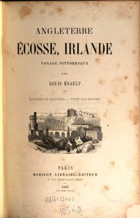 Angleterre, Écosse, Irlande : Voyage pittoresque. Illustré de gravures-Types par Gavarni
