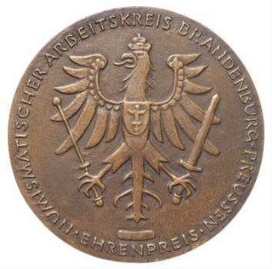Wagner-Kerkhof, Heidi: Ehrenpreis Numismatischer Arbeitskreis Brandenburg-Preußen