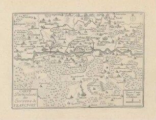 Carte Particuliere des Environs de Francfort [= Frankfurt am Main]