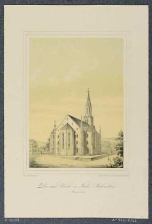 Die 1852-54 gebaute Kirche St. Georg in Nieder-Rabenstein (Chemnitz-Rabenstein) von Osten