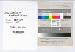 Entnazifizierung Christian Welting , geb. 12.11.1905 (Finanzsekretaer)