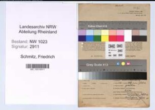 Entnazifizierung Friedrich Schmitz , geb. 14.01.1877 (Stellmacher)