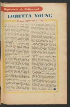 Loretta Young - belleza espiritual y física : Repostería de Hollywood