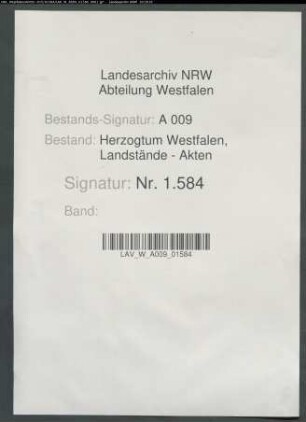 Belege zur Rechnung 1656/1657