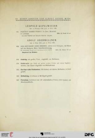 Adolf Obermüllner (Nr. 852-857)