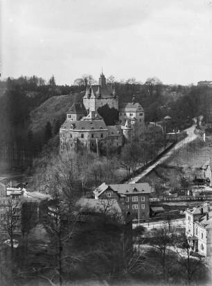 Burg Kriebstein : Blick zur Burg Kriebstein