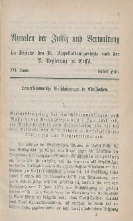 Erstes-viertes Heft