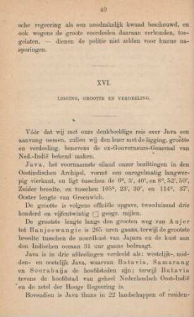 XVI. Ligging, grootte en verdeeling