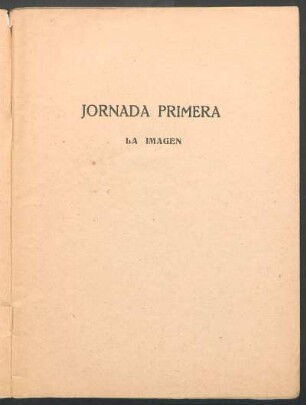 Jornada primera : La imagen
