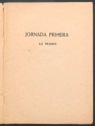 Jornada primera : La imagen