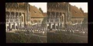 Aufstellung der Husaren beim Fest des Johanniterordens