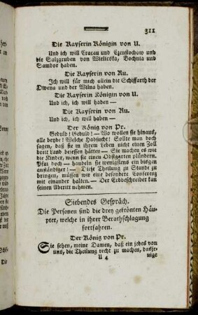 Siebendes Gespräch.