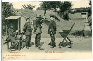 Dresden. Königlich Sächsisches 2.Jäger-Bataillon No.13, Auf dem Schießstand
