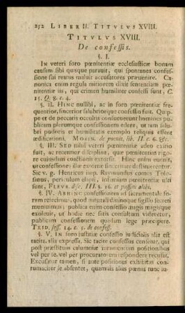 Titulus XVIII. De confessis.